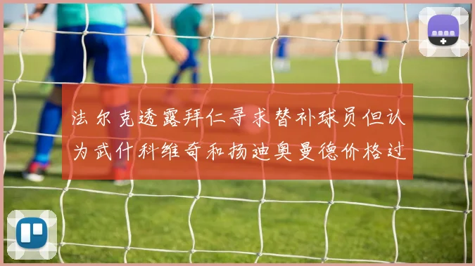 法尔克透露拜仁寻求替补球员但认为武什科维奇和扬迪奥曼德价格过高