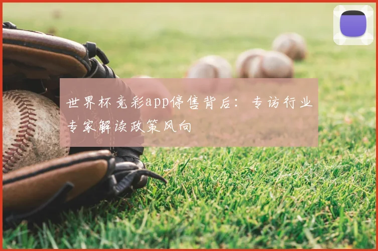 世界杯竞彩app停售背后：专访行业专家解读政策风向